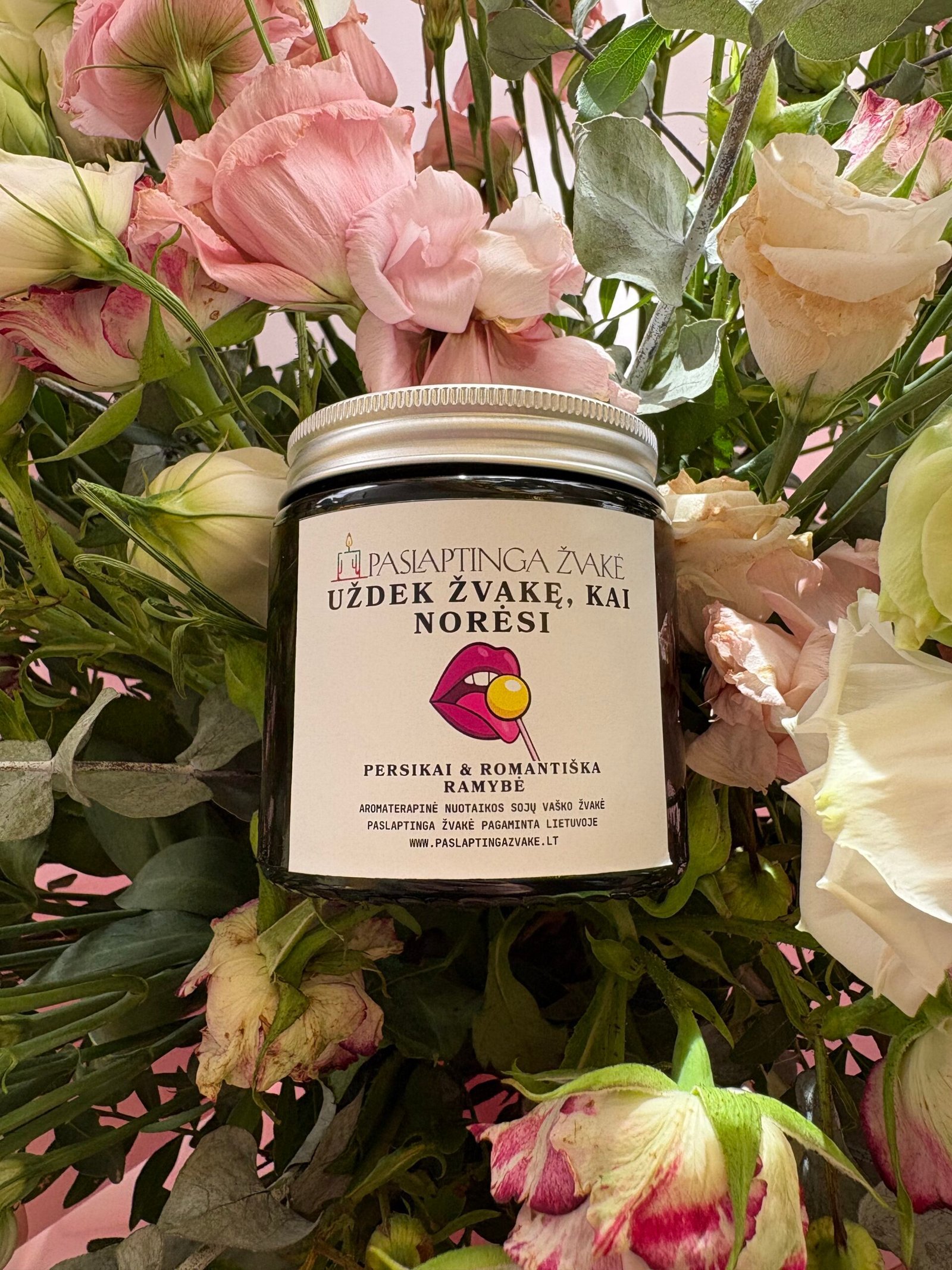 MOOD Scented Candle 120ml "Light the candle when you want a bl0wj0b" – optional custom text inside - Image 3