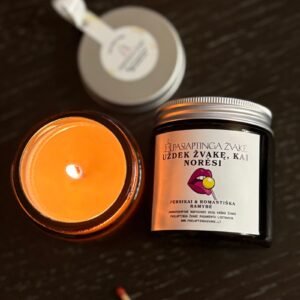 Alternative view of MOOD Scented Candle 120ml "Light the candle when you want a bl0wj0b" – optional custom text inside