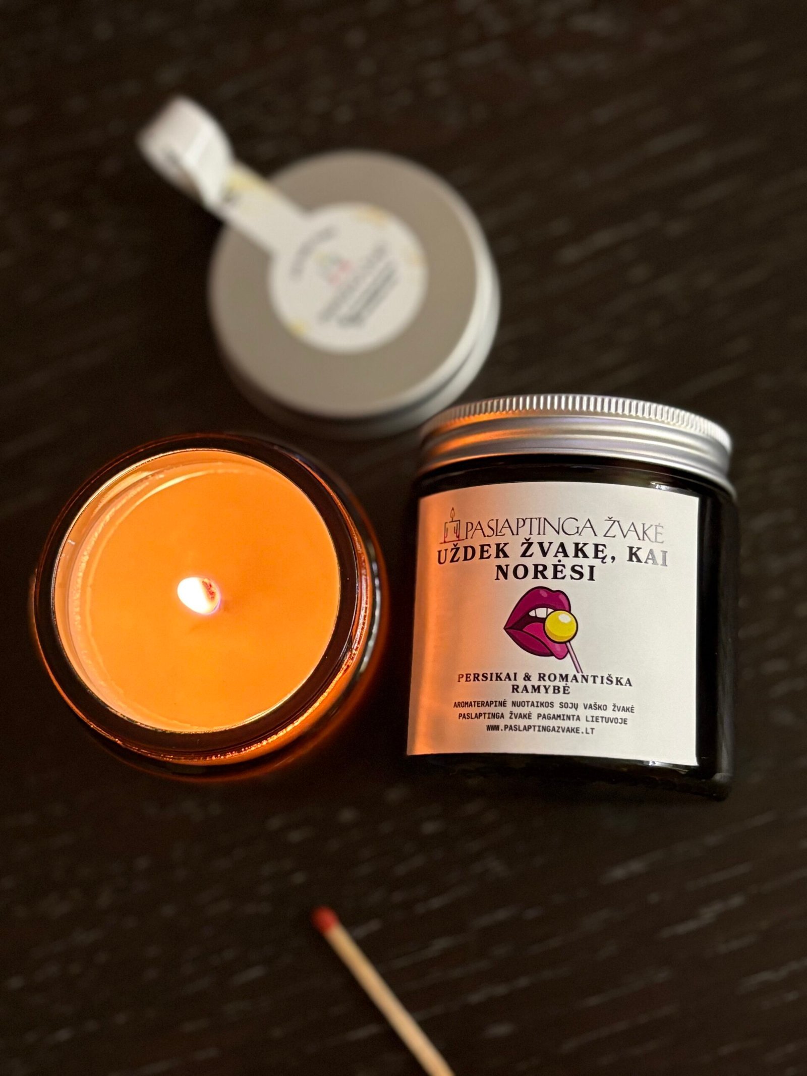 MOOD Scented Candle 120ml "Light the candle when you want a bl0wj0b" – optional custom text inside - Image 2
