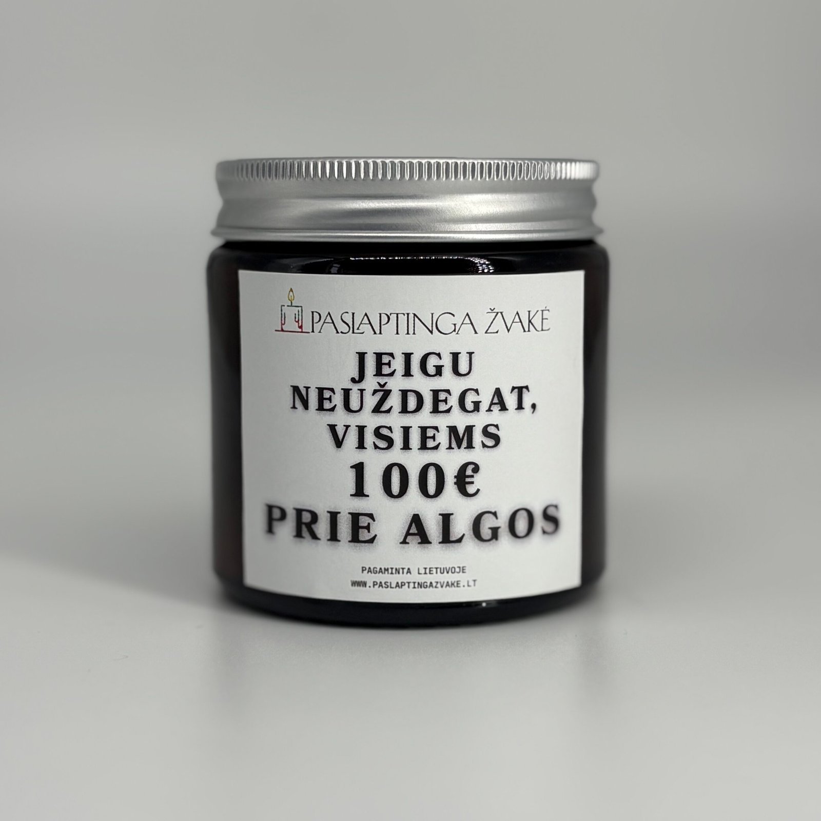 Wickless Secret Candle 120ml "If you don't light it – everyone gets a €100 raise"