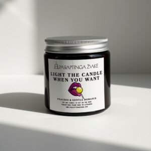MOOD Scented Candle 120ml "Light the candle when you want a bl0wj0b" – optional custom text inside