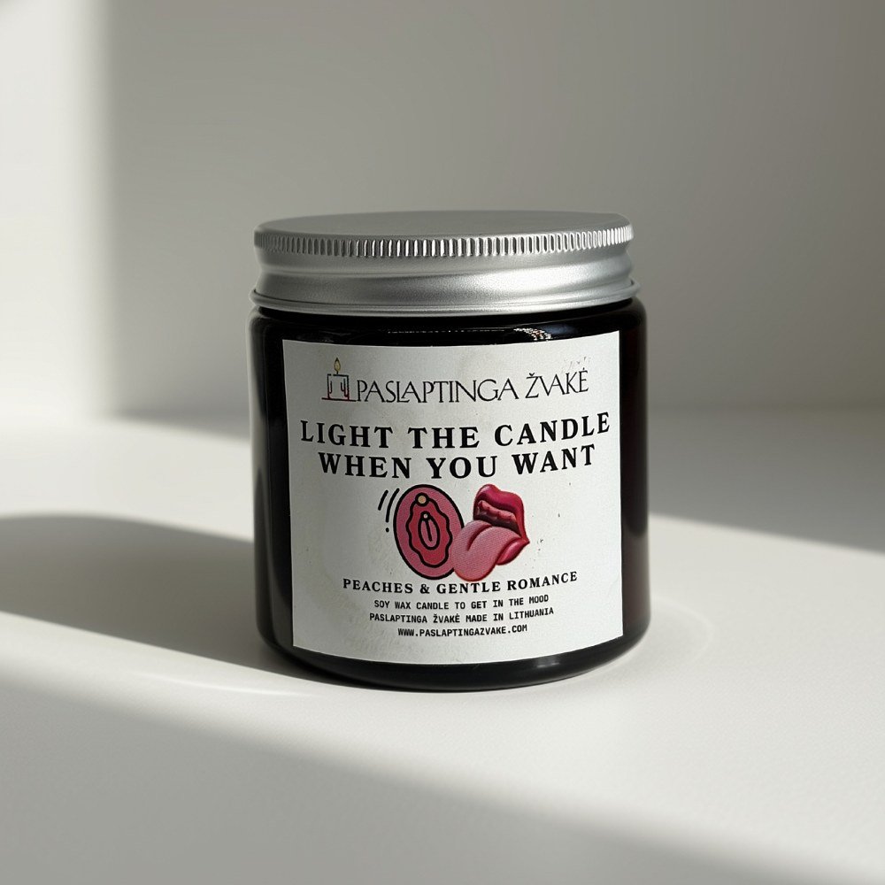 MOOD Scented Candle 120ml "Light the candle when you want oral" – optional custom text inside