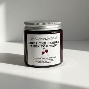 MOOD Scented Candle 120ml "Light the candle when you want wine" – optional custom text inside