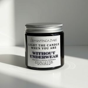 MOOD Scented Candle 120ml "Light the candle when you are without underwear" – optional custom text inside