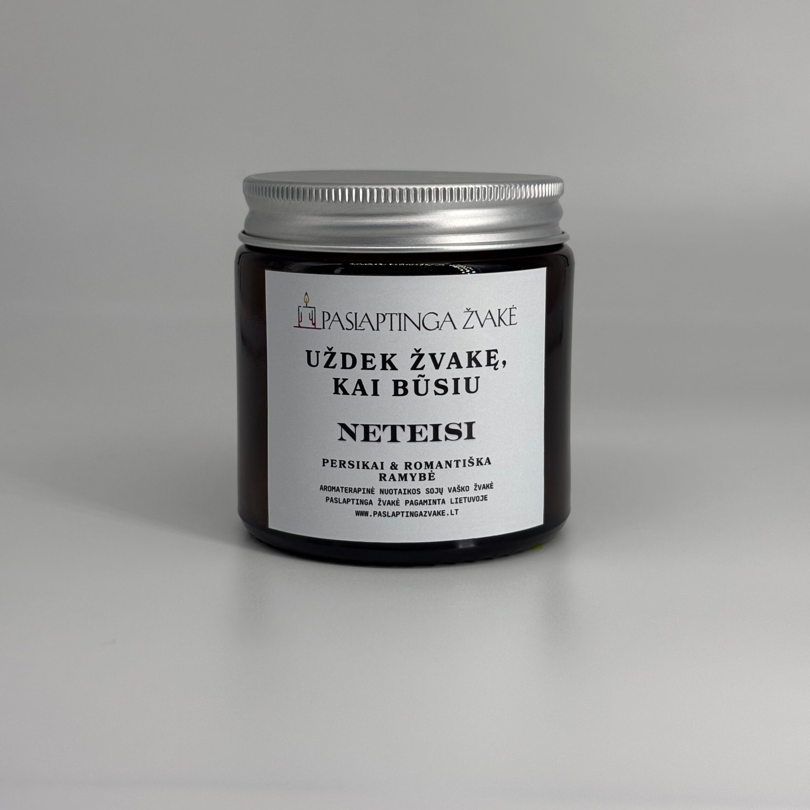 MOOD Scented Candle 120ml "Light this candle when you're wrong" – optional custom text inside